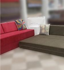 Upholstered Firm Convertible Couch